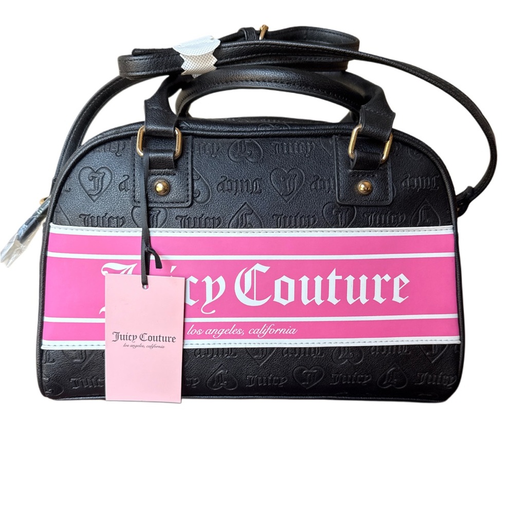 JUICY COUTURE FASHIONISTA BOWLER BAG w/ Shoulder Strap